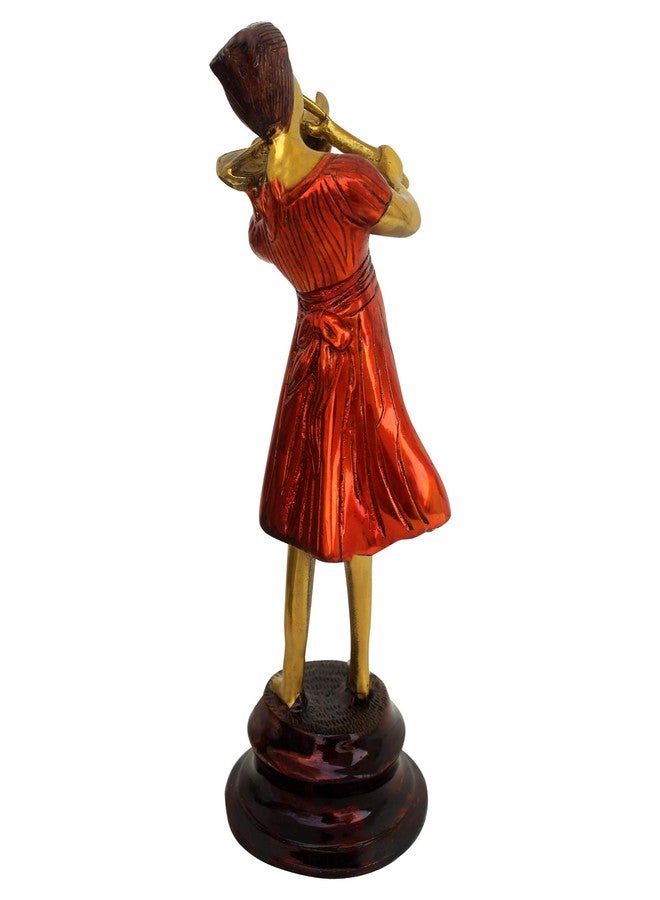 ITOS365 Brass Metal Lady Statue Women Figurine Showpiece Home Decoration Gifts Items - Image 2